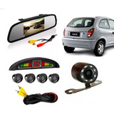 Kit Sensor Estacionamento Câmera Ré Espelho Retrovisor