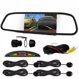 Kit Sensor Estacionamento Embor Câmera Ré Espelho Retrovisor