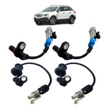 Kit Sensor Freio Abs Dianteiro E Traseiro Gm Captiva 4 Peças