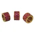 Kit Separador Espaçador Zirconias Vermelhas Em Ouro 18k 750