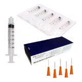 Kit Seringa 3ml Bd Agulha 15x50 Pct 100 Unids Cada 