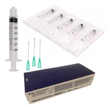 Kit Seringa 3ml Bd Agulha 30x6 Pct 100 Unids Cada