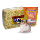 Kit Serragem Prensada Para Hamster Coelho 800g Ração
