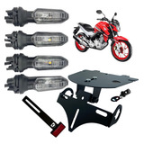 Kit Setas Led Cb Twister 250 Eliminador De Rabeta Honda