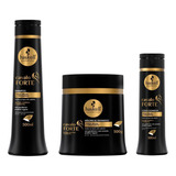 Kit Sh 500ml Cond 300ml Máscara 500gr Haskell Cavalo Forte