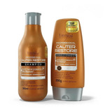 Kit Shamp Condic Cauterização Cauter Restore Forever Liss