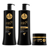 Kit Shamp Condicionador 1l Máscara 300g Cavalo Forte Haskell