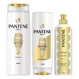 Kit Shampo Cond E Creme De Pentear Pantene Hidratação 350ml