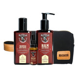 Kit Shampoo Balm Óleo P Barba Muchacho Classic Necessaire