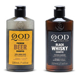 Kit Shampoo Cabelo E Barba Beer E Whiskey Qod Barber Shop