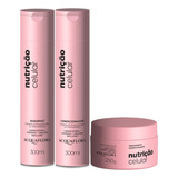 Kit Shampoo Cond E Másc Acquaflora Nutrição Celular 300ml