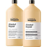 Kit Shampoo   Condicionador Absolut Repair Loreal 1500ml  