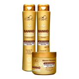 Kit Shampoo Condicionador E Máscara Banho Verniz Belkit