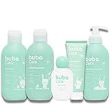 Kit Shampoo Condicionador Sabonete Líquido Hidratante E água De Colônia Bebê Criança Buba Care