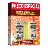 Kit Shampoo Extraordinário Fortalecedor De Cabelo Antiqueda
