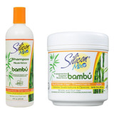 Kit Shampoo Hidratante Silicon Mix Bambú 473ml Máscara 450g