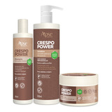 Kit Shampoo Máscara E Gelatina Crespo Power Apse Cosmétics