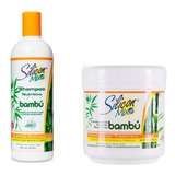 Kit Shampoo Silicon Mix Bambu 473ml Máscara Capilar 450g