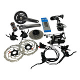 Kit Shimano Altus M2000 2x9v 36 22d 11 36d Completo C Freio