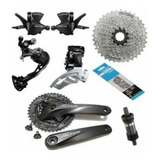 Kit Shimano Altus M2000 3x9 27v 11 36 C Pedivela Completo