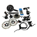 Kit Shimano Altus M2000 9v 40 30 22d 175mm 11 36d Completo