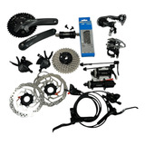 Kit Shimano Altus M2000 9v 40 30 22d 175mm 11 36d Completo