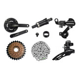 Kit Shimano Bike 21 Marchas Catraca 7v E Corrente Indexada