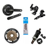 Kit Shimano Tourney Transmissão Relação Completa Bike 21v