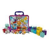 Kit Shopkins Com 2 Bolsinhas Sacolinhas Maleta