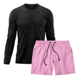 Kit Short Praia Academia