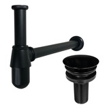 Kit Sifao Copo Preto 7 8 E Valvula Ralo Click Inox Lavatorio
