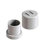Kit Sifão Vertical Com Grade Retentora Ralo Linear Smart Linear