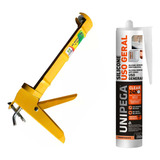 Kit Silicone Hibrido Uso Geral   Pistola Aplicador Silicone