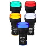 Kit Sinaleiro LED 22mm 127-220Vca 5 Cores