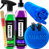Kit Sintra Fast Limpador Apc Plásticos Restaurax Vonixx