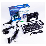 Kit Sistema De Iluminação Solar Portátil Camping Barraca