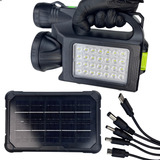 Kit Sistema Solar Bateria Lampião Led Lanterna 3 Lâmpadas