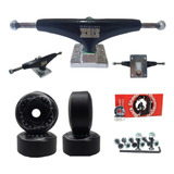 Kit Skate Com Truck Stick 139 Roda 53ou51mm Rolament Red Bs