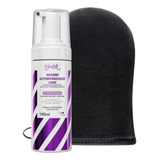 Kit Skelt Autobronzeador Mousse Dark 140ml E Luva Aplicadora