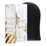 Kit Skelt Mousse Iluminador Corporal E Luva Aplicadora
