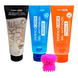 Kit Skin Care Esponja Polvo Esfoliante 2 Gel Facial