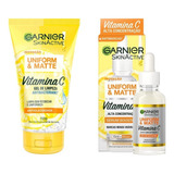 Kit Skin Care Vitamina C Garnier Sérum 15 Ml Limpeza
