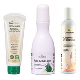 Kit Skincare Esfoliante Sabonete E Gel De Aloe Vera