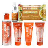 Kit Skincare Limpeza Vitamina C Clareador E Anti idade