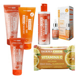 Kit Skincare Vitamina C Clareador E Anti idade 6 Itens