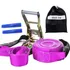 Kit Slackline Rosa Cinta 15 7 M Catrac Alças Bolsa E Brinde