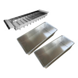 Kit Slice Cake Com 2 Formas 30x10x10 1 Fatiador 12 Ped 2 5
