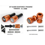Kit Slider Dianteiro Traseiro Yamaha R1 2007 08 Laranja