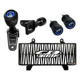 Kit Sliders Cb 300f Twister 2023 Protetor Radiador Evolution