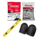 Kit Slim 1000 Espaçador 200 Cunhas Cortag Joelheira Nivel Cor Transparente 2 0mm